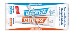 Dantų pastų ARONAL ir ELMEX rinkinys